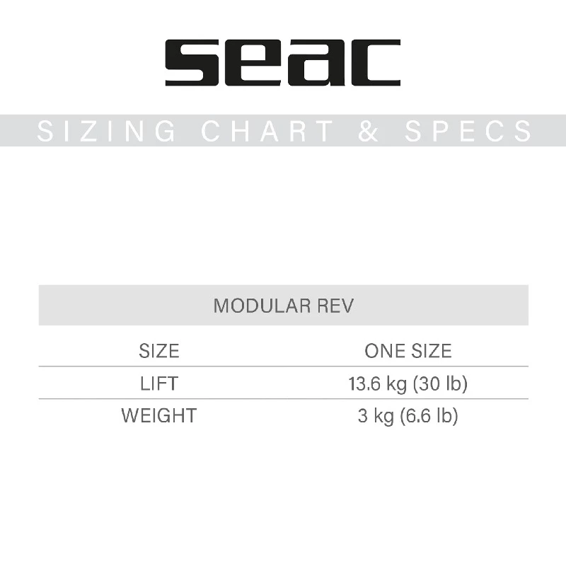 Gilet Stabilisateur Seac Modular REV 9 Gilet Stabilisateur Seac Modular REV – Image 7