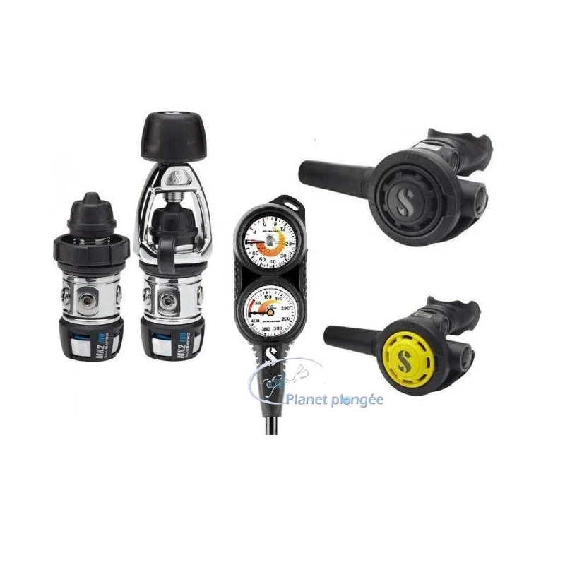 Détendeur De Plongée Pack école 2 MK 2 EVO R09 + Octopus R095+ Manomètre Compact 400Bar + Profondimètre 80m 3 Détendeur De Plongée Pack école 2 MK 2 EVO R09 + Octopus R095+ Manomètre Compact 400Bar + Profondimètre 80m